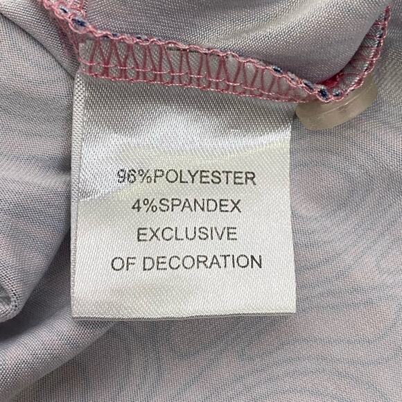 TailorByrd Performance Golf Polo Mens Sz XL Nantucket Red Swirls Geometric Print - Picture 8 of 9